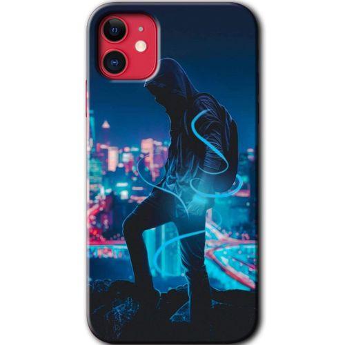 MRCİLETİSİM iPhone 11 Kılıf HD Desen Baskılı Arka Kapak + Temperli Cam - Spill Boy