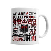 Bts Collage Kupa Bardak Porselen