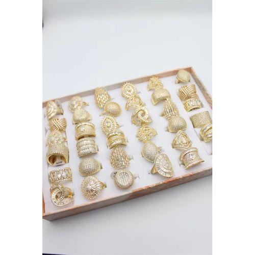 36'lı Zirkon Yüzük Seti - Altın