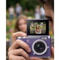 4k Kompakt Kamera 48 Mp Autofocus Flash Özellikli Vlog Kamera