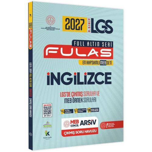 2027 8 Sınıf Full LGS Altın Seri (FULAS) İNGİLİZCE MEB Çıkmış Soru Bankası Modüler Seti Çözümlü