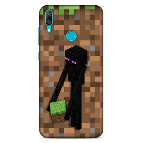 Lopard Huawei Y7 Prime 2019 Uyumlu Kılıf PiXel (26) Tpu Silikon Kılıf Kahverengi MC