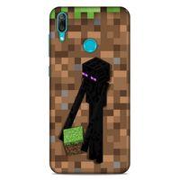 Lopard Huawei Y7 Prime 2019 Uyumlu Kılıf PiXel (26) Tpu Silikon Kılıf Kahverengi MC