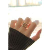 Su Yolu Tasarımlı Ayarlamalı Metal Yüzük