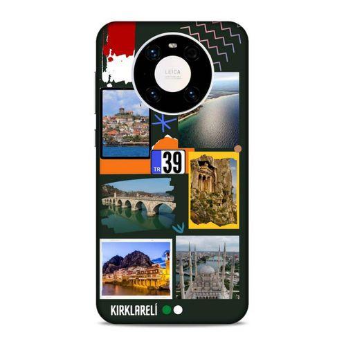 Lopard Huawei Mate 40 Pro Uyumlu Kılıf Şehirli ※ (39) Kırklareli Liquid Crystal Kılıf