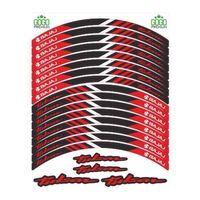 BAJAJ Bajaj Reflektör Kırmızı Baskı Pulsar Uyumlu 1 Set Jant Şeridi