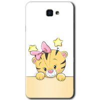 MRCİLETİSİM MRCİLETİSİM Samsung Galaxy J7 Prime 2 Kılıf HD Desen Baskılı Arka Kapak + Temperli Cam - Sevimli Kedi