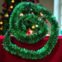 2 METRE METALİK YEŞİL YILBAŞI BOYUN SİMİ YEŞİL YUMUŞAK BOYUN GARLANDI DEKOR YEŞİL SÜSLEME SİMİ