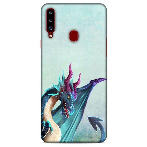 Samsung Galaxy A20s Kılıf Dragons (19) Kılıfları Mavi Ejderha