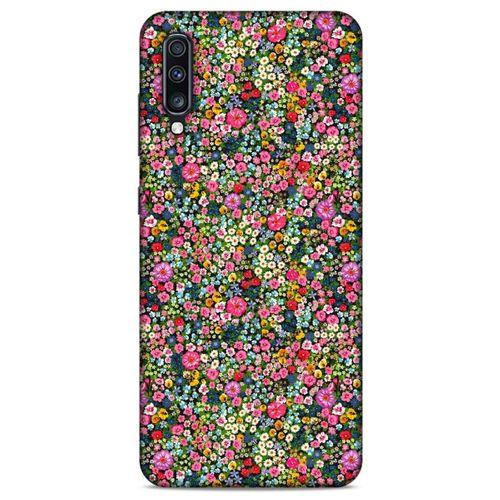 Lopard Samsung Galaxy A70s Uyumlu Kılıf Bahar (49) Ultra Silikon Kılıf Bol Çiçekli