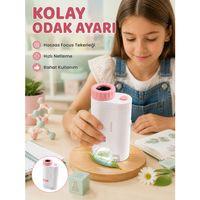 Led Aydınlatmalı Taşınabilir Mikroskop 80x-200x Ayarlanabilir Büyütme Özellikli