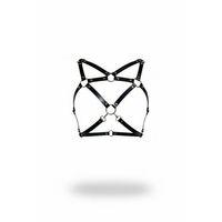 Siyah Kadın Kemer Metal Halka Detaylı Çapraz Vücut Aksesuarı - Brf109