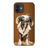Apple iPhone 12 Kılıf Köpek Kıyafetleri (12) Koruyucu Silikon Chinese Crested