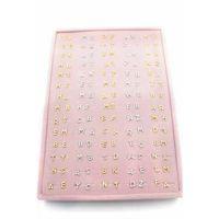 140'lı Standlı Harf Tragus Küpe - ÇOK RENKLİ