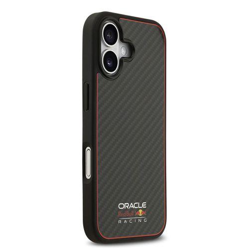 Apple iPhone 17 Kılıf Redbull Orjinal Lisanslı M-safe Şarj Özellikli Karbon Fiber Parlayan Logolu Kevlar Kapak