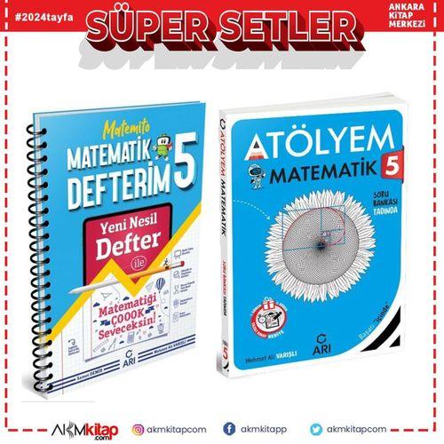 Arı Yayınları 5.Sınıf Matematik Akıllı Defteri ve Atölyem Seti 2 Kitap