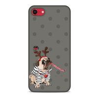 Animax Boynuzlu Pug Apple iPhone SE 2020 Kılıf Desenli Silikon