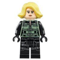 Lego Minifigür Black Widow Black Jumpsuit sh0494