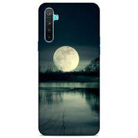 Lopard Oppo Realme 6i Uyumlu Kılıf Gece'S (36) Glitter Kılıf Ay Göl