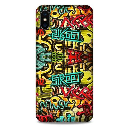 Graffitix (26) Desenli Silikon Kapak Apple iPhone XS Max Kılıf