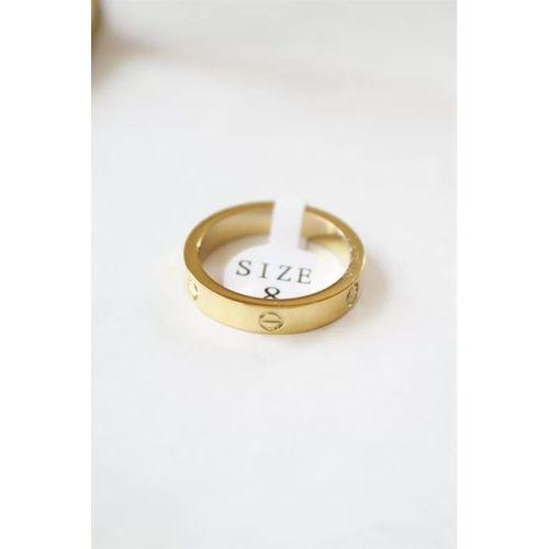 6'lı Crt Model İnce Alyans Yüzük Seti - Altın