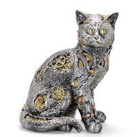 Steampunk Polyester Kedi Figürü Alk2454