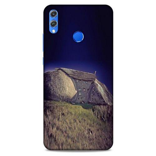Huawei Honor 8x Kılıf Dünya Mimarisi (30) Silicone Case Stone House Portekiz