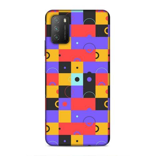 Xiaomi Poco M3 Uyumlu Kılıf Insomnia (37) Silicone Cover Mor Sarı