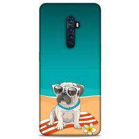 Animax Pug Plajda Oppo Reno 2 Kılıf Desenli Silikon