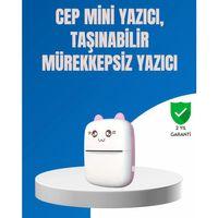 Mini Bluetooth Termal Yazıcı 1200mah Şarjlı Taşınabilir