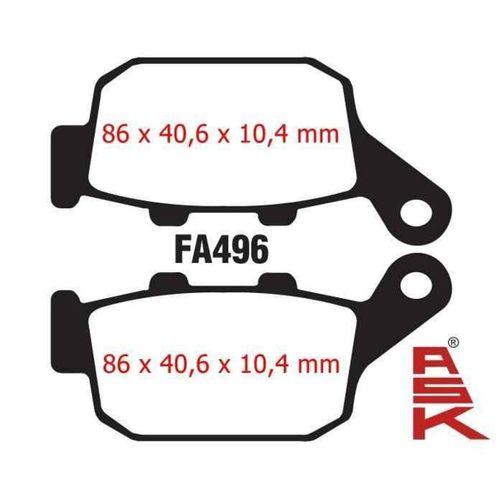 MONDİAL Mondial Rx3İ Evo Arka Fren Disk Balatası Fa496 Ask (2016-....)