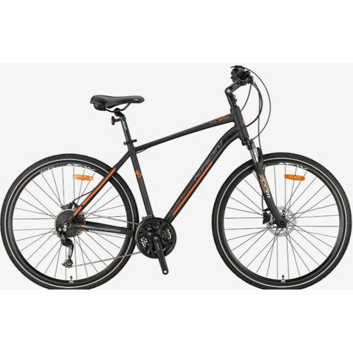 Kron TX300 Hidrolik Disk 28 Jant Trekking Bisiklet Mat Siyah-Füme-Turuncu 51 cm