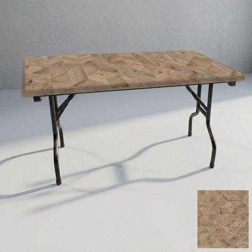Dockers Banket Katlanır Masa (Werzalit, Allzalit. Vermodin Tabla 80x140) - Edgy Wood