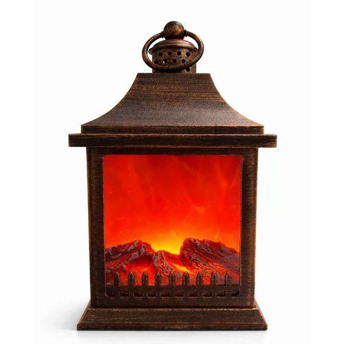 Dekoratif Ledli Şömine Lamba Model 2