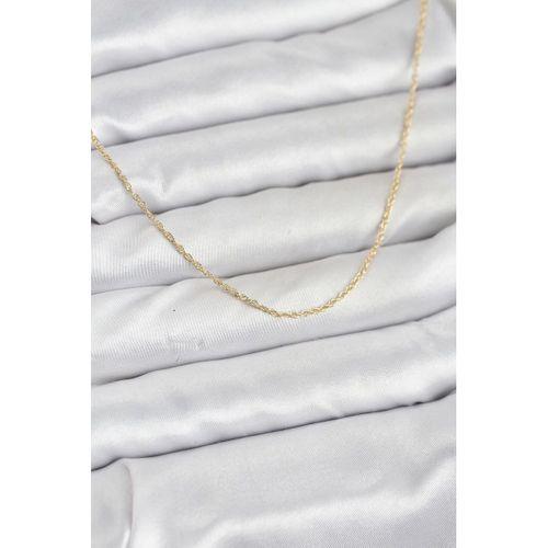 CM 14K Gold Renk Burgu Model 60 cm Kadın Kolye