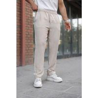 Erkek Beli Lastikli Pera Keten Pantolon