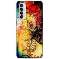 Lopard Oppo Reno 4 Pro Uyumlu Kılıf Manipülasyon ☻ (36) Glitter Kılıf Desenli