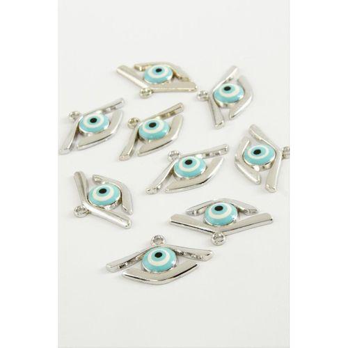 Göz Tek Kulplu Mineli Bileklik ve Kolye Ucu Aparatı 1 Adet