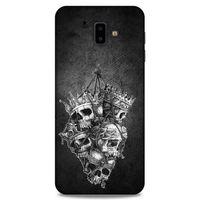 Lopard Samsung Galaxy J6 Plus Uyumlu Kılıf Tattoo's (47) Crystal Flex Kılıf Kafatasları