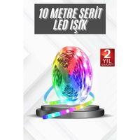 Rgb Şerit Led 10 Metre Led Işık Kumanda İle Kontrol Rgb