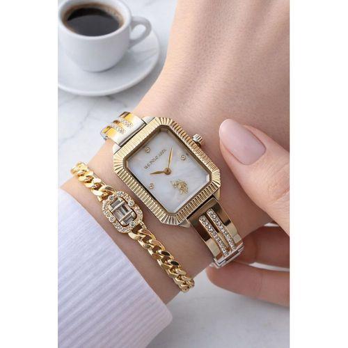 U.S.Polo Assn. Kasa Ve Kordon Çelik 3 Atm Suya Dayanıklı 2 Yıl Garantili Kadın Kol Saati U02147.31