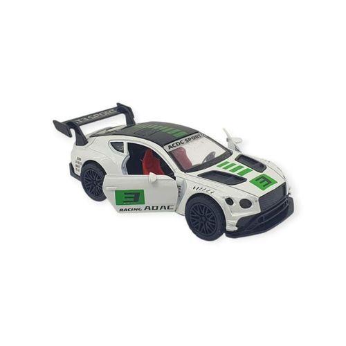 Çek Bırak Araba Metal - 3672C - Beyaz -Yeşil