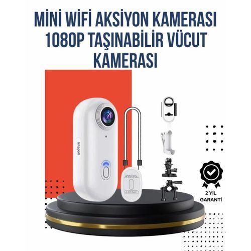 360° Klipsli Manyetik Spor Kamera Yüksek Çözünürlük