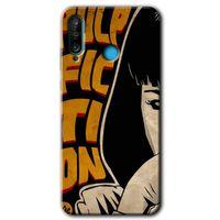 MRCİLETİSİM Huawei P30 Lite Kılıf HD Desen Baskılı Arka Kapak + Temperli Cam - Ucuz Roman