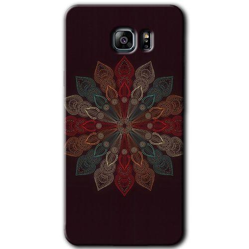 Samsung Galaxy Note 5 HD Baskılı Kılıf + 9D Tam Ekran Koruyucu - Mandala Flower Wal