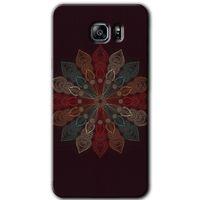 Samsung Galaxy Note 5 HD Baskılı Kılıf + 9D Tam Ekran Koruyucu - Mandala Flower Wal