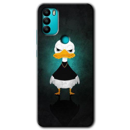 General Mobile GM 21 Plus Kılıf HD Desen Baskılı Arka Kapak + Temperli Cam - Angry Duck