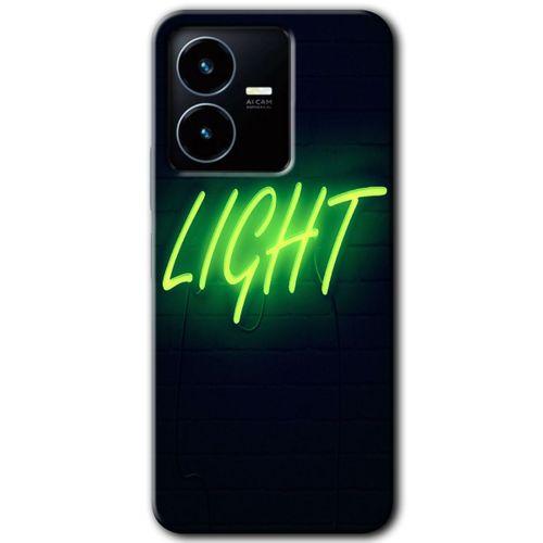Vivo Y22s Kılıf HD Desen Baskılı Arka Kapak - Neon İnscription