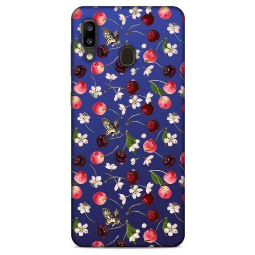 Frutix Kiraz 02 Samsung Galaxy A20 Kılıf Desenli Silikon