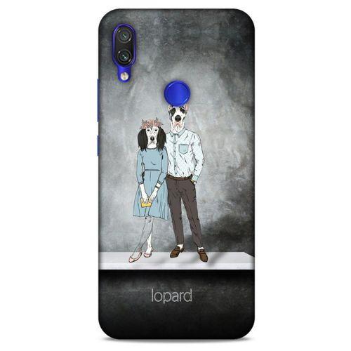 Xiaomi Redmi Note 7 Kılıf FunnyMaX (46) Core Armor Kılıf Antrasit Köpek